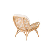 Lounge křeslo Moana, přírodní barva