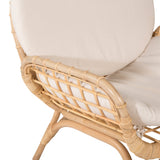 Lounge křeslo Moana, přírodní barva