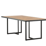 Jídelní stůl Khung, přírodní barva, 200x100