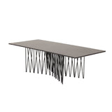 Konferenční stolek Stone, černý, 60x140