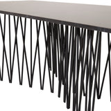 Konferenční stolek Stone, černý, 60x140
