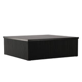 Konferenční stolek Lenox, černý, 90x90