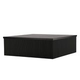 Konferenční stolek Lenox, černý, 90x90