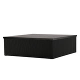 Konferenční stolek Lenox, černý, 90x90