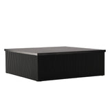 Konferenční stolek Lenox, černý, 90x90