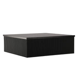 Konferenční stolek Lenox, černý, 90x90