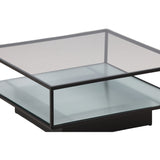 Konferenční stolek Maglehem, černý, 90x90