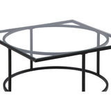 Konferenční stolek Skanör, černý, 90x90