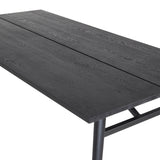 Jídelní stůl Sleek, černý, 95x195