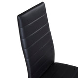 Jídelní židle Slim, 2ks, černá, S42xD48xV98