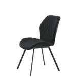 Jídelní židle Gemma, 2ks, černá, S50xD63xV90