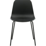 Jídelní židle Arctic, 2ks, černá, S49xD47,5xV82