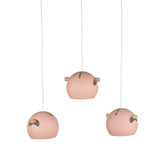 Závěsná lampa Tubbie, starorůžová