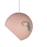 Závěsná lampa Tubbie, starorůžová
