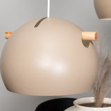 Závěsná lampa Tubbie, béžová