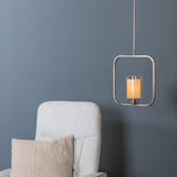 Závěsná lampa Aludra, stříbrná