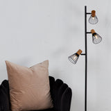 Stojací lampa Atticus, černá