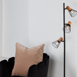 Stojací lampa Atticus, černá