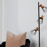 Stojací lampa Atticus, černá