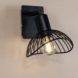 Nástěnná lampa Elsa, černá