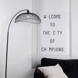 Stojací lampa Elsa, černá