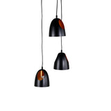 Závěsná lampa Elda, černá