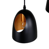 Závěsná lampa Elda, černá