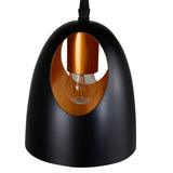 Závěsná lampa Elda, černá