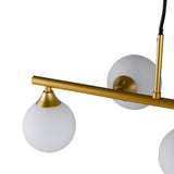 Závěsná lampa Orb, mosazní barva