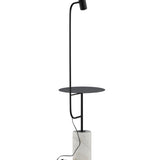 Stojací lampa Vega, bílá