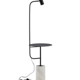 Stojací lampa Vega, bílá