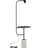 Stojací lampa Vega, bílá