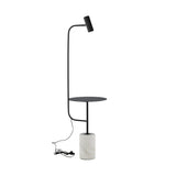 Stojací lampa Vega, bílá