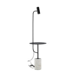 Stojací lampa Vega, bílá