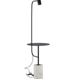 Stojací lampa Vega, bílá