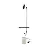 Stojací lampa Vega, bílá