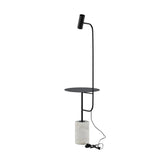 Stojací lampa Vega, bílá