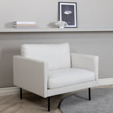 Lounge křeslo Zoom, světle béžové, S95xD84xV80