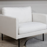 Lounge křeslo Zoom, světle béžové, S95xD84xV80