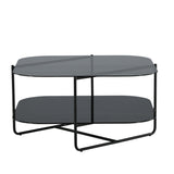 Konferenční stolek Un-line, černý, 85x85