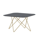Konferenční stolek Tristar, černý, 80x80