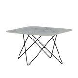 Konferenční stolek Tristar, bílý, 80x80