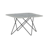 Konferenční stolek Tristar, bílý, 80x80
