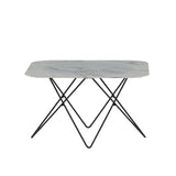 Konferenční stolek Tristar, bílý, 80x80