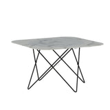 Konferenční stolek Tristar, bílý, 80x80