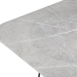 Konferenční stolek Tristar, šedý, 80x80