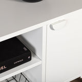 TV stolek Piring, bílý, 120x63