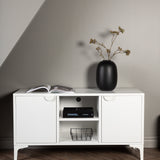 TV stolek Piring, bílý, 120x63