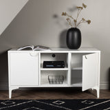 TV stolek Piring, bílý, 120x63