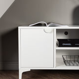 TV stolek Piring, bílý, 120x63